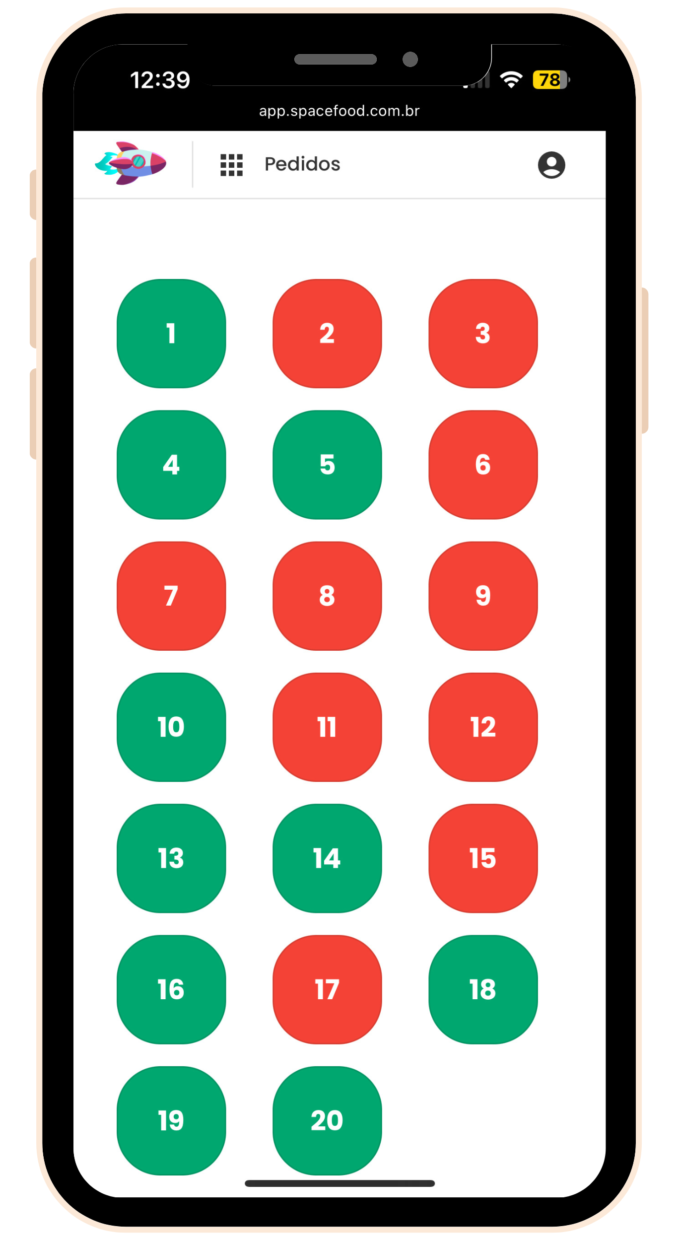 Gerenciamento de Mesas